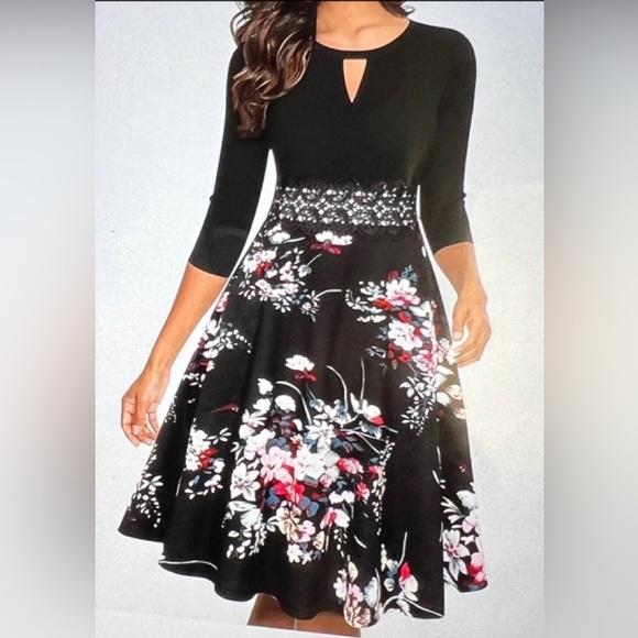 OWIN Dresses & Skirts - 🆕 NWT OWIN FLORAL DRESS (M)